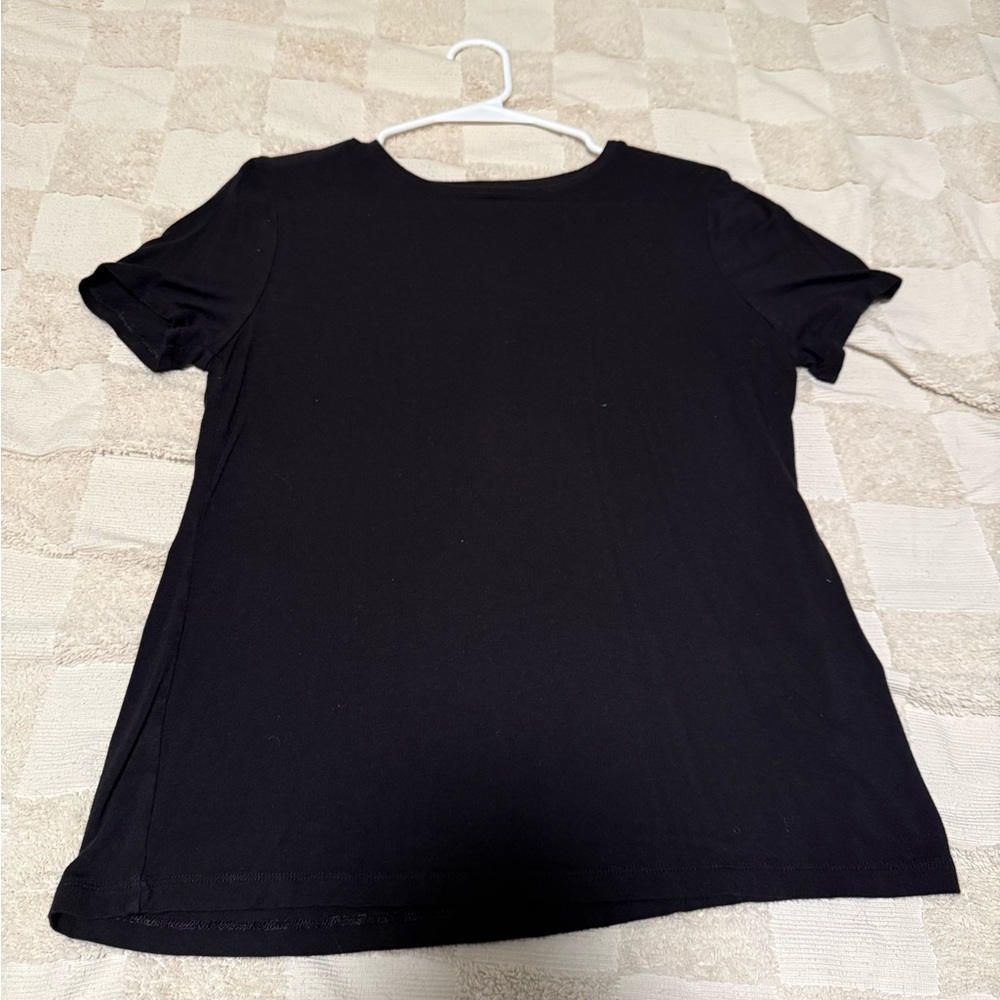 Nine West Black Short Sleeve Tee